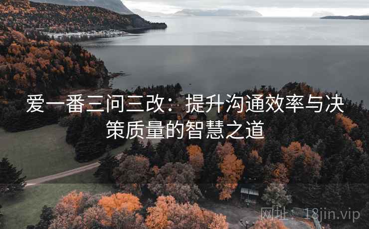 爱一番三问三改：提升沟通效率与决策质量的智慧之道